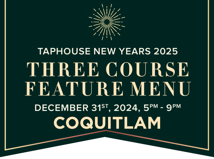 new years 2025 feature menu coquitlam